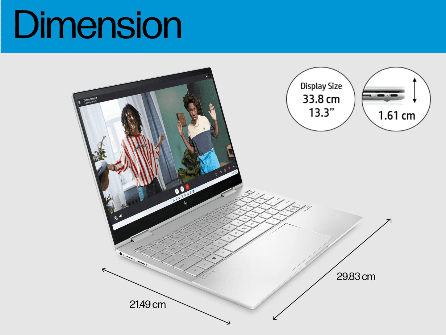 HP ENVY x360 13 Creator OLED bf0059tu (Natural Silver)