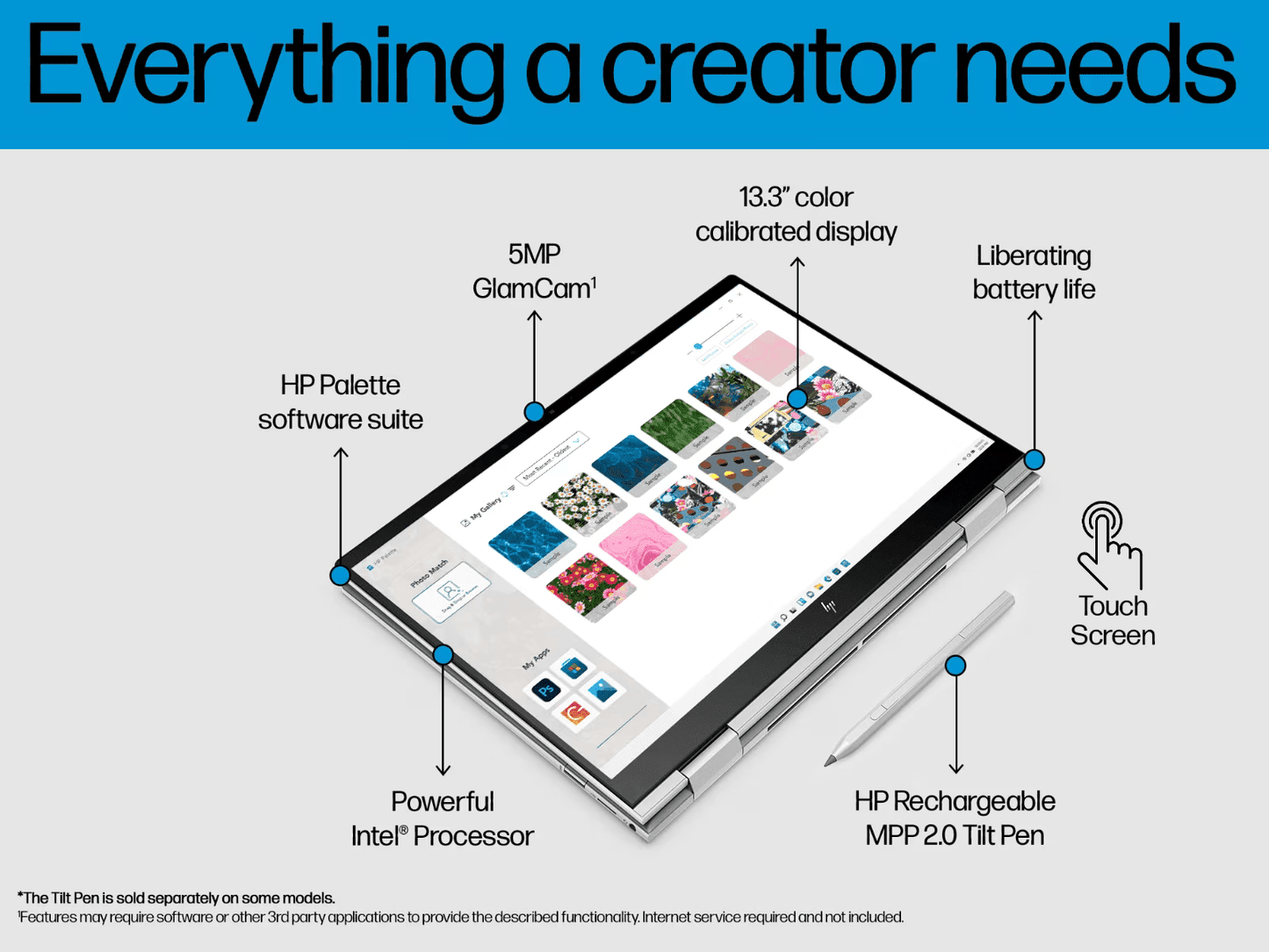 HP ENVY x360 13 Creator OLED bf0059tu (Natural Silver)