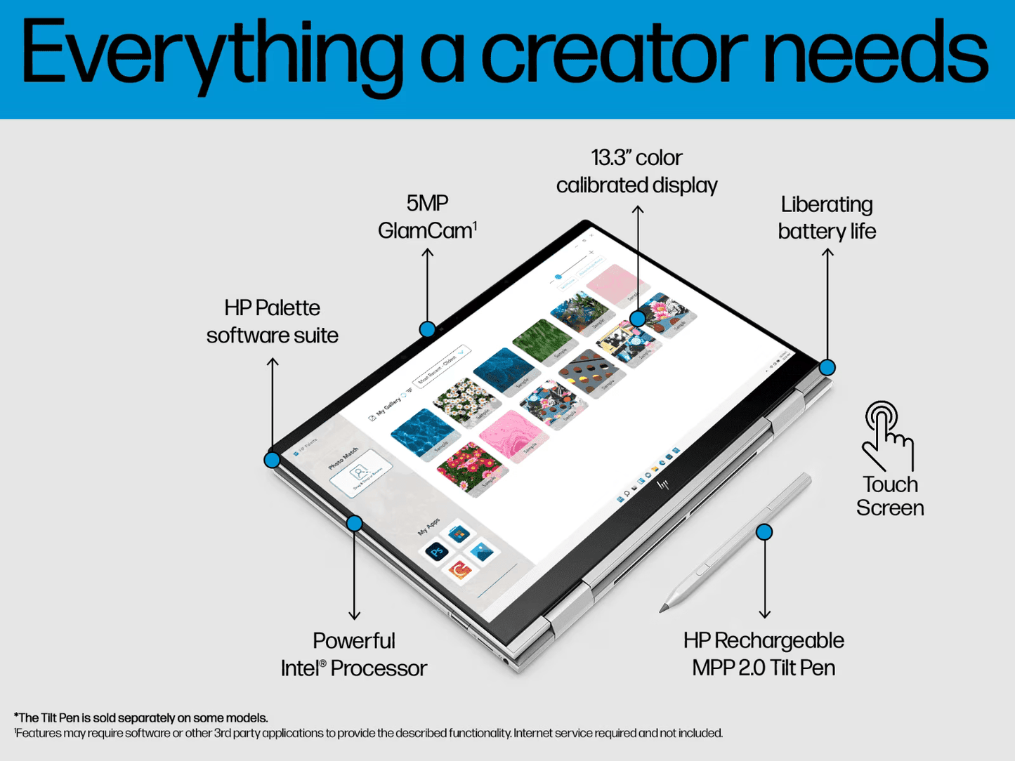 HP ENVY x360 13 Creator bf0085tu (Natural Silver)