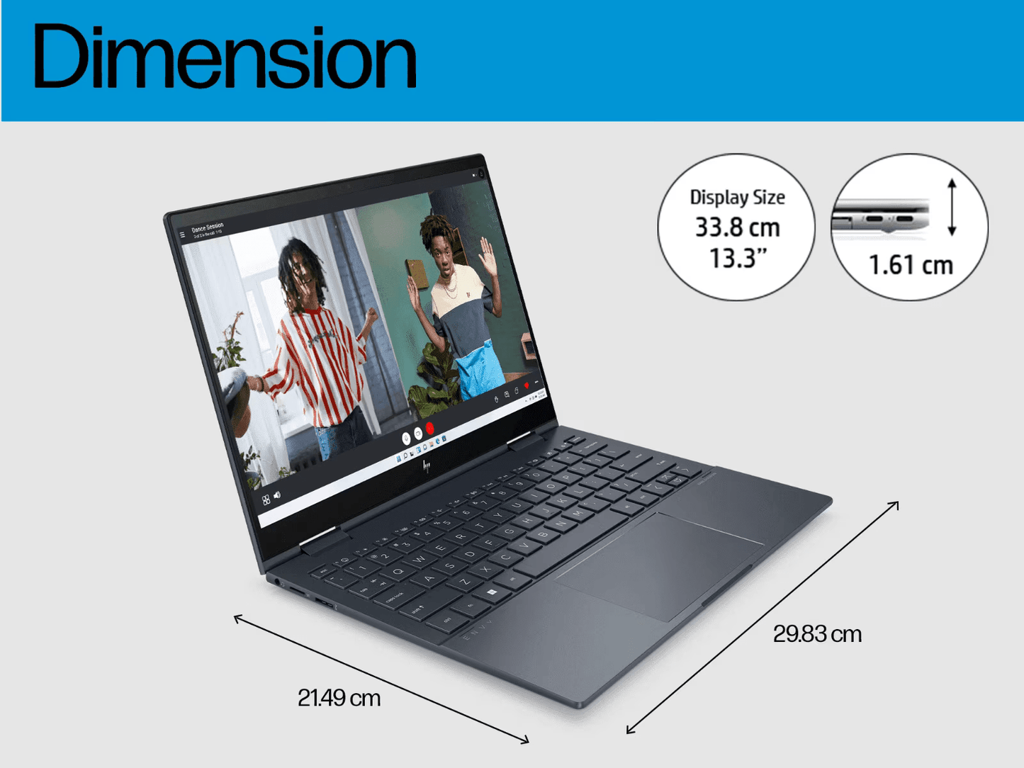 HP ENVY x360 13 Creator OLED bf0063tu (Space Blue)