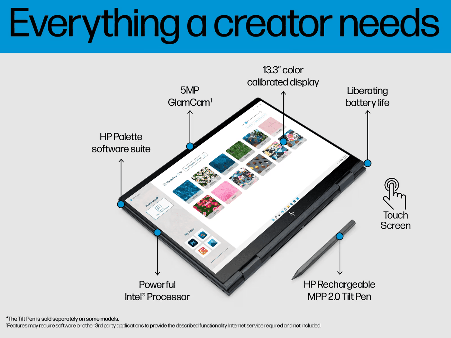 HP ENVY x360 13 Creator OLED bf0063tu (Space Blue)