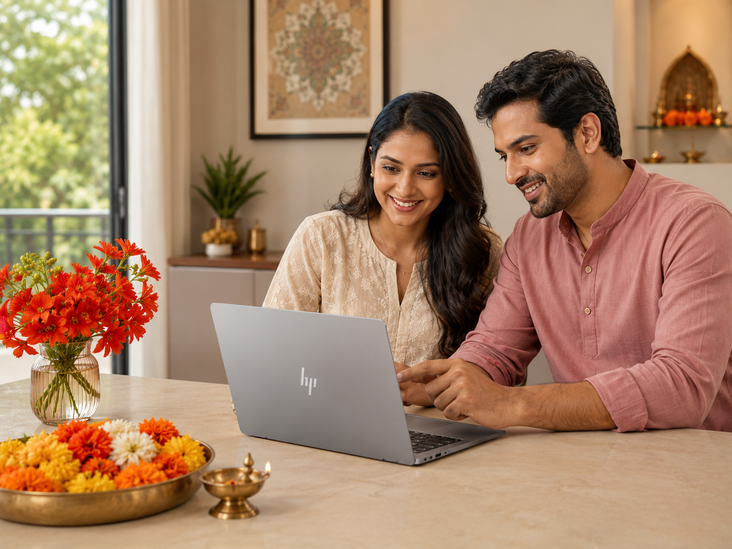 Festive home scene for the HP Pre-Festive offer