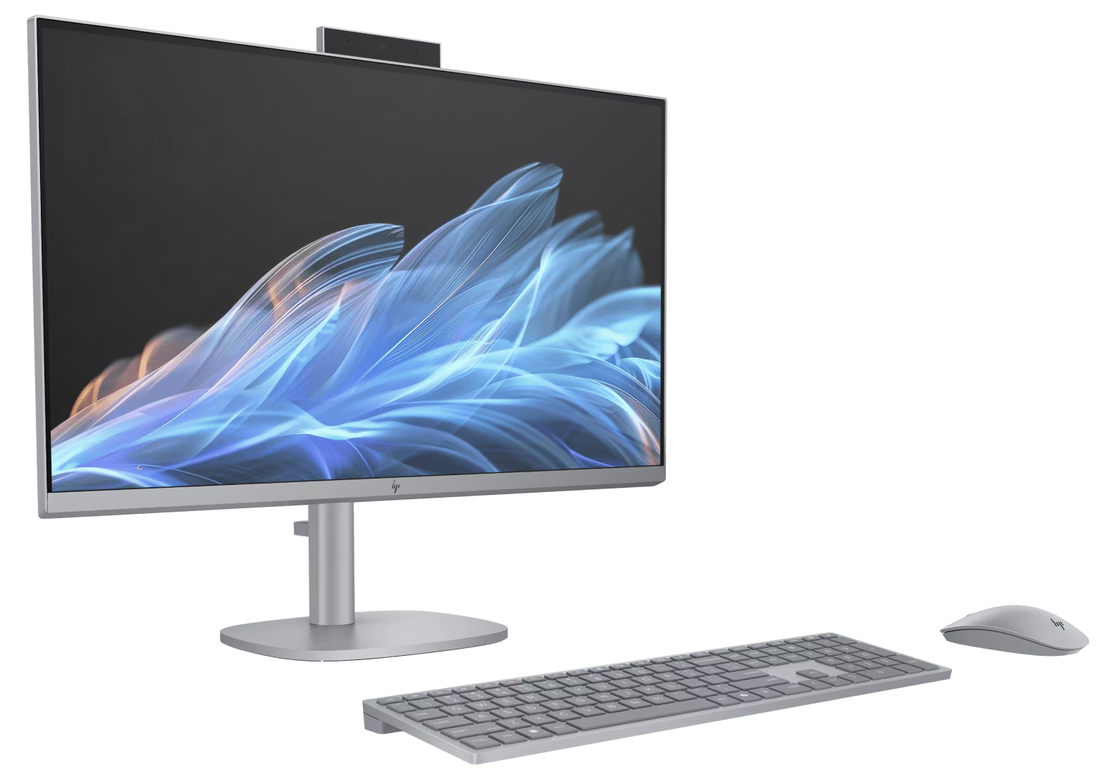 HP all-in-one desktop with keyboard and mouse